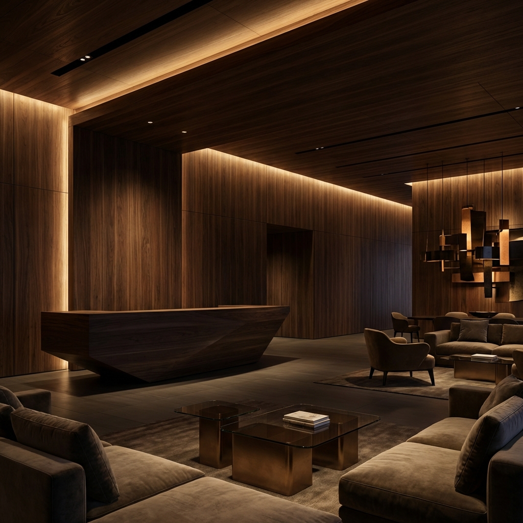 Luxury Wood Lobby
